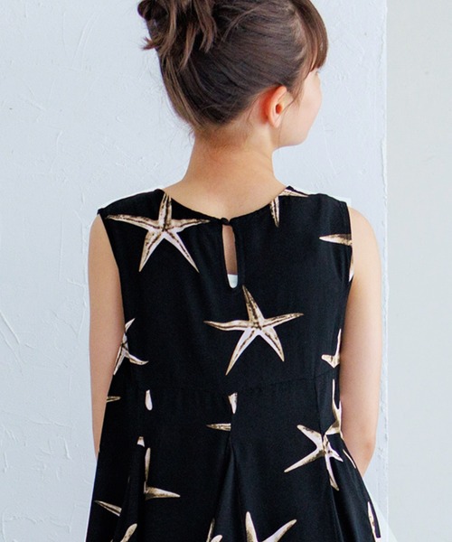 coca（coca）（コカ）の「キッズ 親子お揃いヒトデワンピース（ワンピース・キッズ・ブラック・110/130/120/100/140/150）」の4枚目の写真