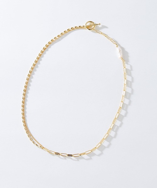 PAPILLONNER（パピヨネ）の「PAPILLONNER/パピヨネ/コンビチェーンネックレス（ネックレス・レディース・ゴールド・FREE）」の7枚目の写真