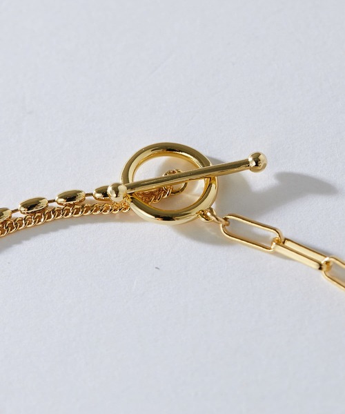 PAPILLONNER（パピヨネ）の「PAPILLONNER/パピヨネ/コンビチェーンネックレス（ネックレス・レディース・ゴールド・FREE）」の8枚目の写真