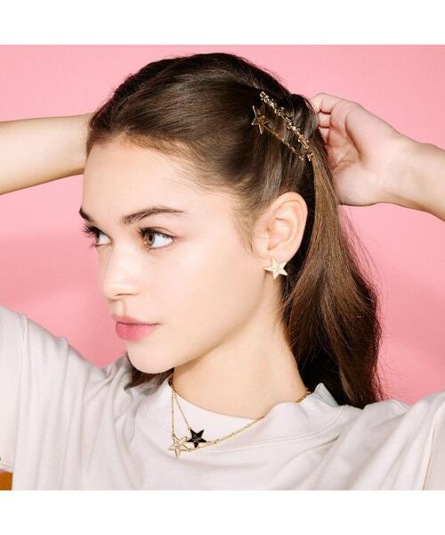 To b. by agnes b.（トゥービーバイアニエスベー）の「WT22 BARRETTE ロゴバレッタ（その他ヘアアクセサリー・レディース・ゴールド・FREE）」の4枚目の写真