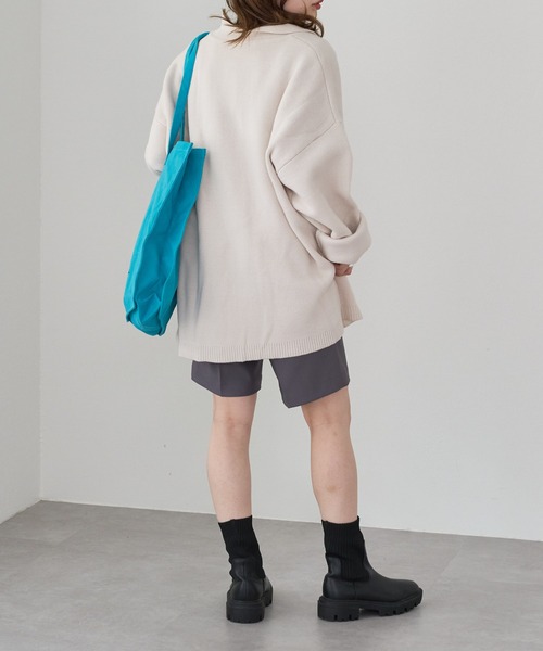 Kastane（カスタネ）の「【2022AWアイテム/WEB限定】衿付きBIGカーディガン（カーディガン/ボレロ・レディース・ホワイト/ピンク/アイボリー・FREE）」の16枚目の写真