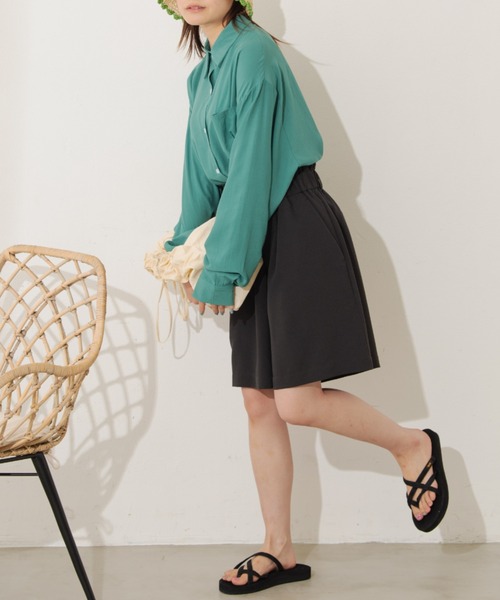 MERLOT（メルロー）の「カラービッグシャツ（シャツ/ブラウス・レディース・ホワイト/ピンク/イエロー/グリーン・FREE）」の20枚目の写真