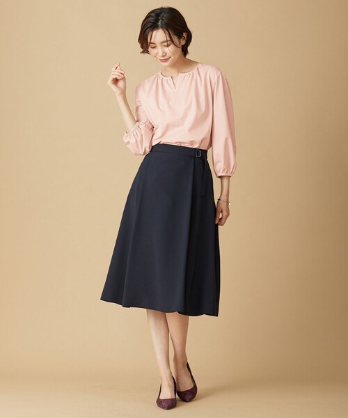 J.PRESS Ladies(J.プレス レディス)の「【洗える】 RELAXION ツイル スカート(スカート・レディース・グレー系/ネイビー系・S/XS/XXS)」の6枚目の写真