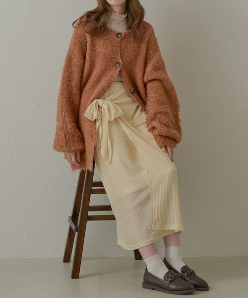 Ambre Neige(アンブルネージュ)の「アソートラップスカート/【WEB/EC限定商品】(スカート・レディース・アイボリー/ブラウン系その他/ライトベージュ・SMALL/MEDIUM)」の12枚目の写真