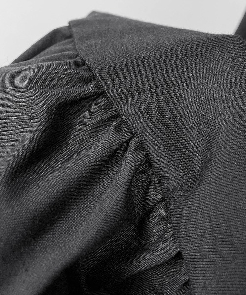 PICCIN(ピッチン)の「アシンメトリー切替えワンピース(ワンピース・レディース・ブラック・M/L)」の5枚目の写真