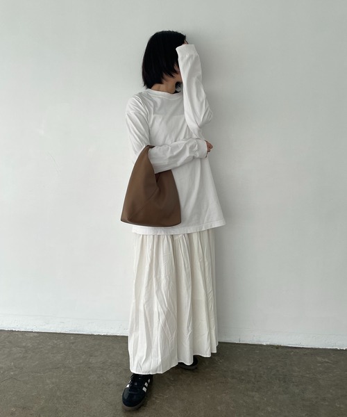 EFOLE（エフォル）の「Onehandle handbag / ワンハンドル ハンドバッグ（ハンドバッグ・レディース・ブラック/ベージュ/ブラウン/ベージュ系その他2/オフホワイト・FREE）」の13枚目の写真