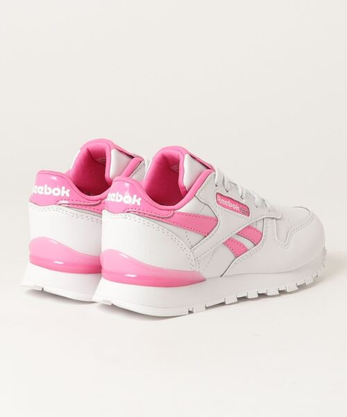 Reebok（リーボック）の「クラシックレザー ステップン フラッシュ / Classic Leather Step 'n' Flash /（スニーカー・キッズ・ホワイト×ピンク/ホワイト×ネイビー・18.0cm/19.0cm/22.0cm/17.0cm/20.0cm/21.0cm）」の9枚目の写真