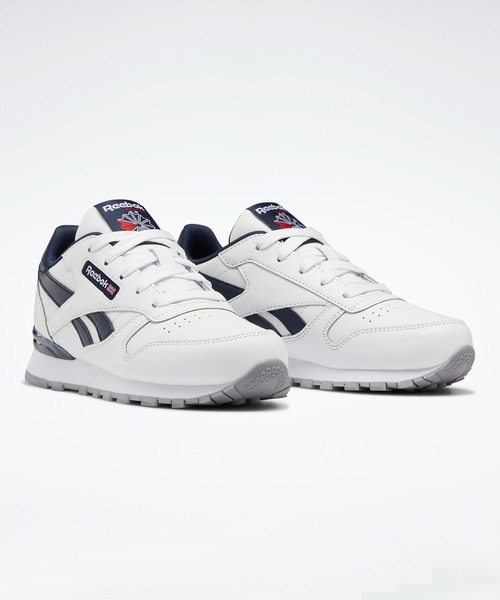 Reebok（リーボック）の「クラシックレザー ステップン フラッシュ / Classic Leather Step 'n' Flash /（スニーカー・キッズ・ホワイト×ピンク/ホワイト×ネイビー・18.0cm/19.0cm/22.0cm/17.0cm/20.0cm/21.0cm）」の8枚目の写真