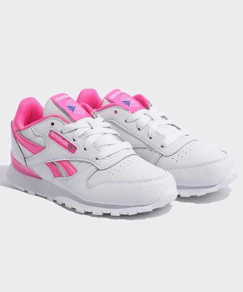 Reebok（リーボック）の「クラシックレザー ステップン フラッシュ / Classic Leather Step 'n' Flash /（スニーカー・キッズ・ホワイト×ピンク/ホワイト×ネイビー・18.0cm/19.0cm/22.0cm/17.0cm/20.0cm/21.0cm）」の14枚目の写真