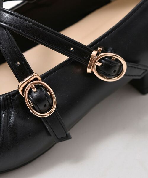 MAJESTIC LEGON（マジェスティックレゴン）の「ダブルストラップパンプス（パンプス・レディース・アイボリー/ブラック・MEDIUM/X-LARGE/LARGE/SMALL）」の14枚目の写真