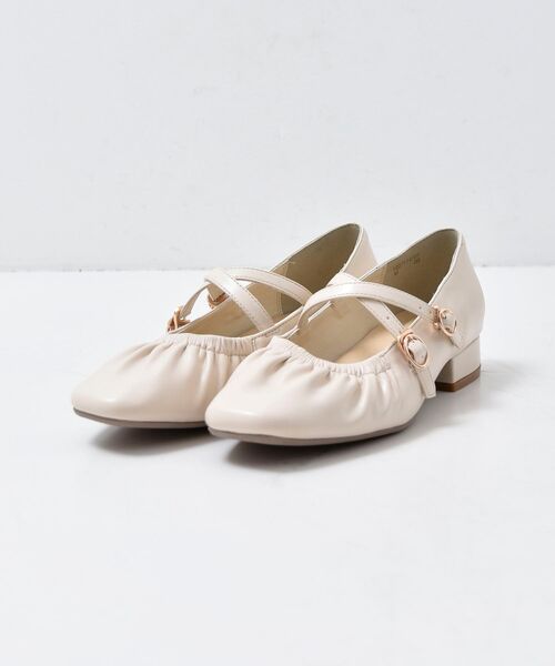 MAJESTIC LEGON（マジェスティックレゴン）の「ダブルストラップパンプス（パンプス・レディース・アイボリー/ブラック・MEDIUM/X-LARGE/LARGE/SMALL）」の15枚目の写真