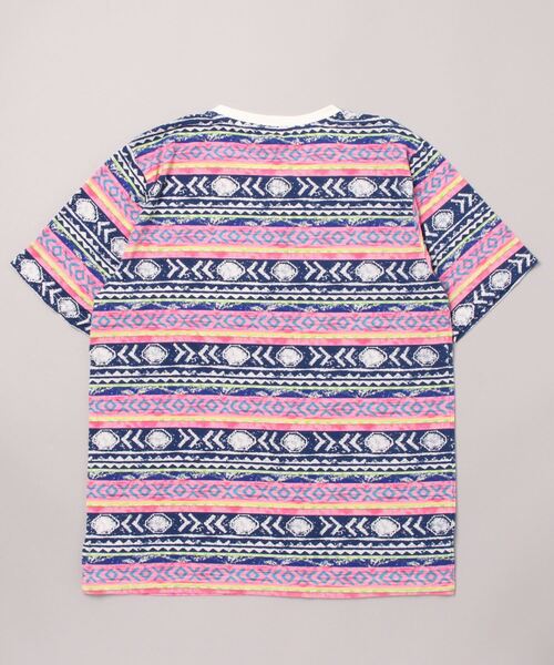 hardcover（ハードカバー）の「hardcover/総柄TEE オルテガ（Tシャツ/カットソー・レディース・ネイビー/ブラウン・FREE）」の3枚目の写真