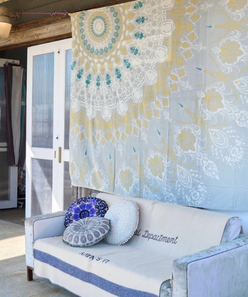 チャイハネ（チャイハネ）の「【チャイハネ】カシュールラウンドクッション（クッション/クッションカバー・レディース・ホワイト/ベージュ/ネイビー/グレー/ピンク/ブルー/レインボー・FREE）」の13枚目の写真