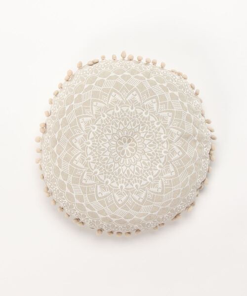 チャイハネ（チャイハネ）の「【チャイハネ】カシュールラウンドクッション（クッション/クッションカバー・レディース・ホワイト/ベージュ/ネイビー/グレー/ピンク/ブルー/レインボー・FREE）」の15枚目の写真