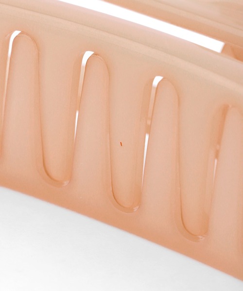 ANEMONE（アネモネ）の「スクエアカラーバンス（バレッタ/ヘアクリップ・レディース・ネイビー/ピンク/オレンジ/グリーン/アイボリー・FREE）」の9枚目の写真