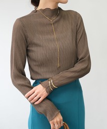 ＡＮＤＪ | 【2022/AW】楊柳プリーツシアートップス(Tシャツ/カットソー)