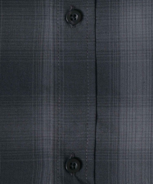 ANPAS（アンパス）の「TR Oversize Balloon Sleeve Ombre Check Shirt/TR オーバーサイズ バルーンスリーブ オンブレチェックシャツ（シャツ/ブラウス・メンズ・ブラック/ブラウン/レッド/ブルー・M/L/LL）」の12枚目の写真