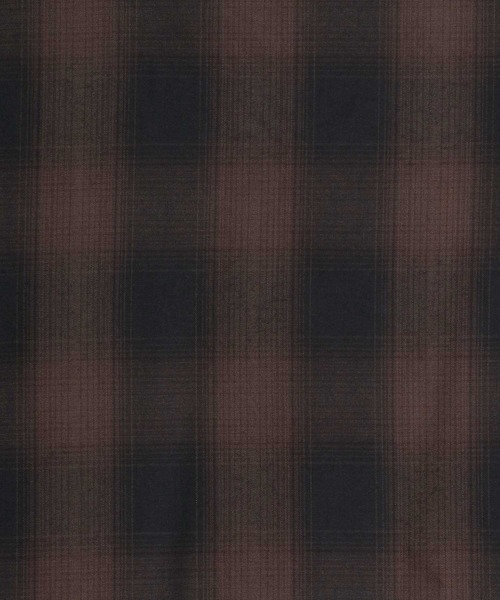 ANPAS（アンパス）の「TR Oversize Balloon Sleeve Ombre Check Shirt/TR オーバーサイズ バルーンスリーブ オンブレチェックシャツ（シャツ/ブラウス・メンズ・ブラック/ブラウン/レッド/ブルー・M/L/LL）」の16枚目の写真