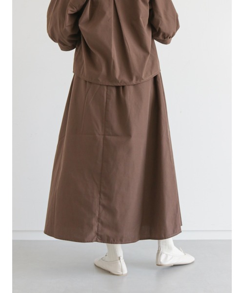 ehka sopo（エヘカソポ）の「タックスカート（セットアップ可）（スカート・レディース・ブラウン/グリーン/ブラック・ﾌﾘ-）」の12枚目の写真