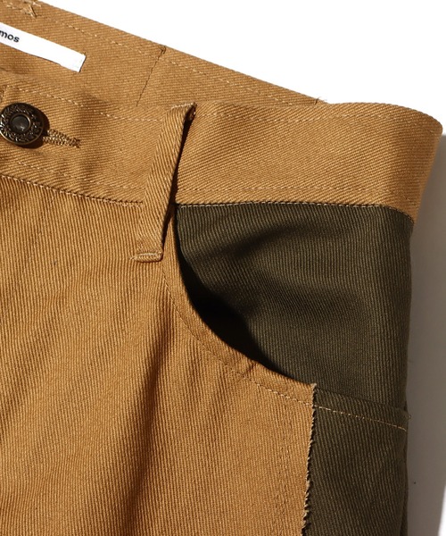 atmos pink（アトモスピンク）の「atmos pink 断ち切り配色パンツ（その他パンツ・レディース・カーキ/インディゴブルー・S/M）」の4枚目の写真