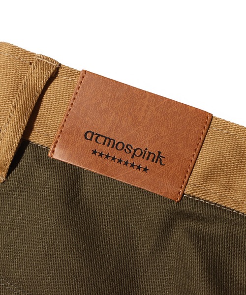 atmos pink（アトモスピンク）の「atmos pink 断ち切り配色パンツ（その他パンツ・レディース・カーキ/インディゴブルー・S/M）」の6枚目の写真