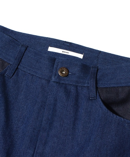 atmos pink（アトモスピンク）の「atmos pink 断ち切り配色パンツ（その他パンツ・レディース・カーキ/インディゴブルー・S/M）」の12枚目の写真