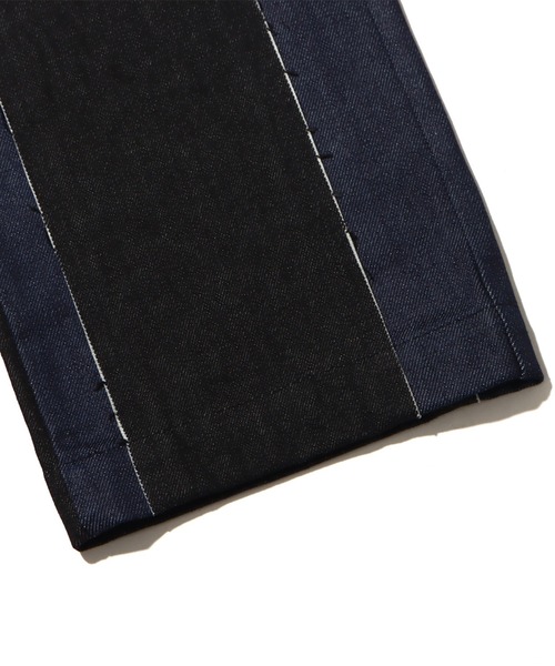 atmos pink（アトモスピンク）の「atmos pink 断ち切り配色パンツ（その他パンツ・レディース・カーキ/インディゴブルー・S/M）」の7枚目の写真