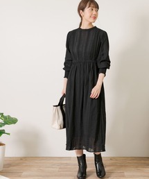 URBAN RESEARCH Sonny Label | レースカラー楊柳ギャザーワンピース(ワンピース)