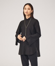 qualite | シャイニーローンスタンドブラウス(シャツ/ブラウス)