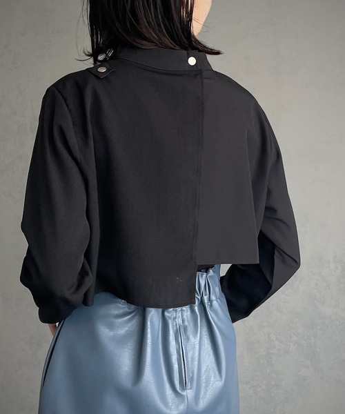 &g'aime（アンジェム）の「【&g’aime】レイヤードブラウス（シャツ/ブラウス・レディース・ブラック/モカ/カーキ・FREE）」の9枚目の写真