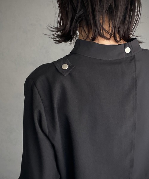 &g'aime（アンジェム）の「【&g’aime】レイヤードブラウス（シャツ/ブラウス・レディース・ブラック/モカ/カーキ・FREE）」の10枚目の写真
