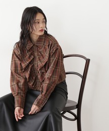 N.（N. Natural Beauty Basic） | ◆クロップドフリルシャツ(シャツ/ブラウス)