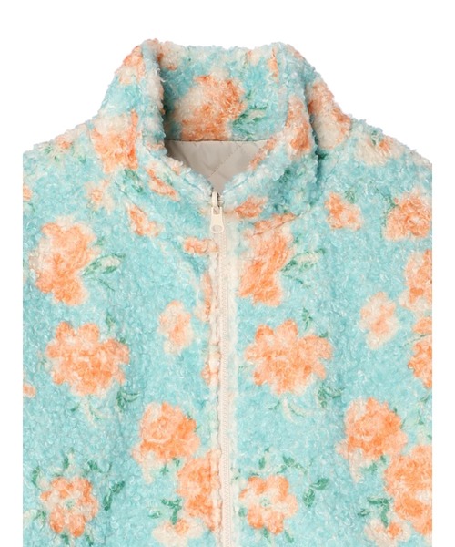 ESCAR（エスカー）の「■ESCAR　2wayフラワーptボアブルゾン（その他アウター・レディース・ターコイズブルー/ベージュ・FREE）」の16枚目の写真