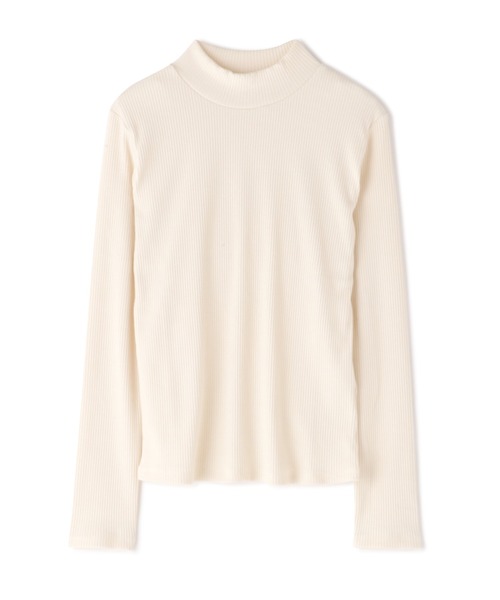 N.（N. Natural Beauty Basic）（エヌエヌナチュラルビューティーベーシック）の「三角テレコ長袖カットソー（Tシャツ/カットソー・レディース・ホワイト/ブラック/ベージュ・MEDIUM）」の2枚目の写真