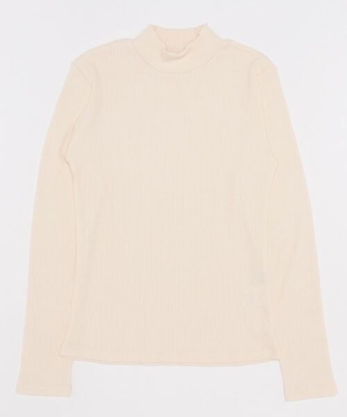 N.（N. Natural Beauty Basic）（エヌエヌナチュラルビューティーベーシック）の「三角テレコ長袖カットソー（Tシャツ/カットソー・レディース・ホワイト/ブラック/ベージュ・MEDIUM）」の5枚目の写真