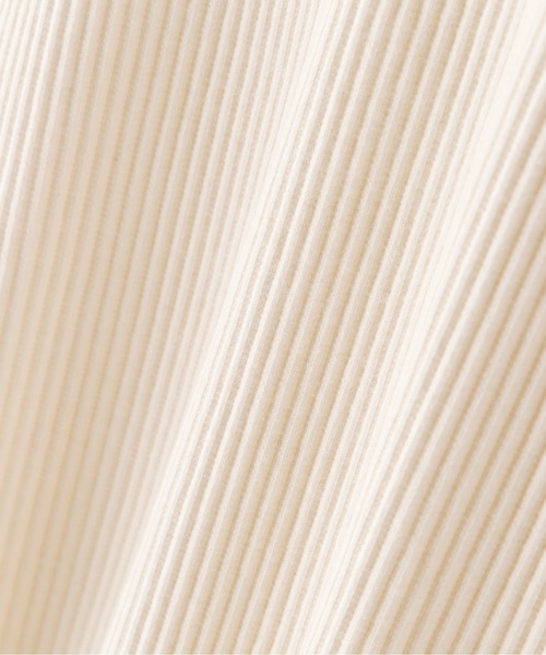 N.（N. Natural Beauty Basic）（エヌエヌナチュラルビューティーベーシック）の「三角テレコ長袖カットソー（Tシャツ/カットソー・レディース・ホワイト/ブラック/ベージュ・MEDIUM）」の6枚目の写真