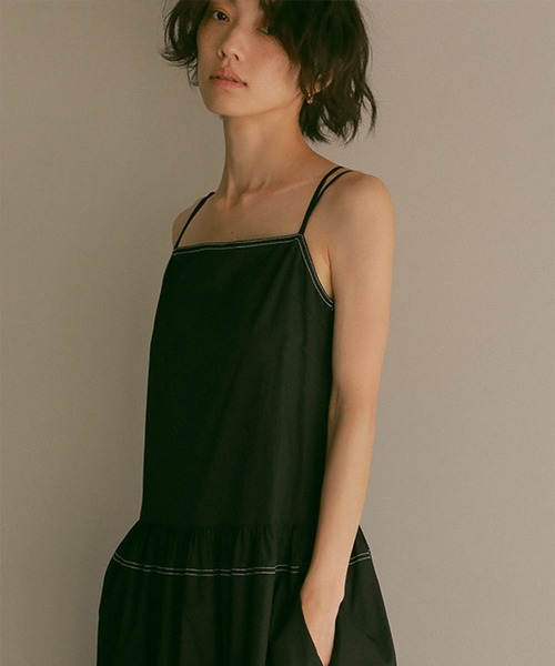 美品★ETRE TOKYO エトレトウキョウ★ポイントステッチキャミワンピース ETRE TOKYO - ポイントステッチキャミワンピース | ADDICT WEB SHOP