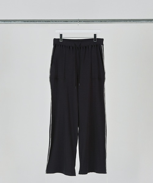 ability（アビリティ）の「DISCOVERED ディスカバード / 凸凹RIB PANTS セットアップリブパンツ / DC-SS23-PT-08（その他パンツ・メンズ・グリーン/ブラック・3/1）」の3枚目の写真