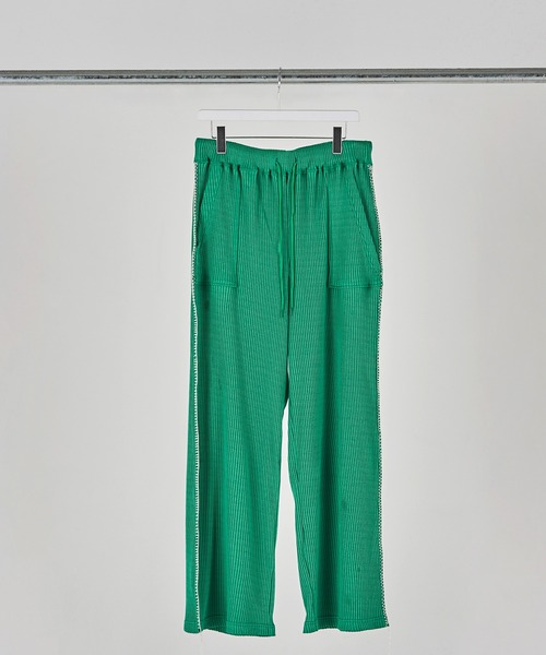 ability（アビリティ）の「DISCOVERED ディスカバード / 凸凹RIB PANTS セットアップリブパンツ / DC-SS23-PT-08（その他パンツ・メンズ・グリーン/ブラック・3/1）」の4枚目の写真