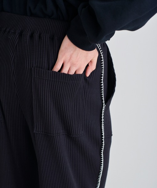 ability（アビリティ）の「DISCOVERED ディスカバード / 凸凹RIB PANTS セットアップリブパンツ / DC-SS23-PT-08（その他パンツ・メンズ・グリーン/ブラック・3/1）」の15枚目の写真