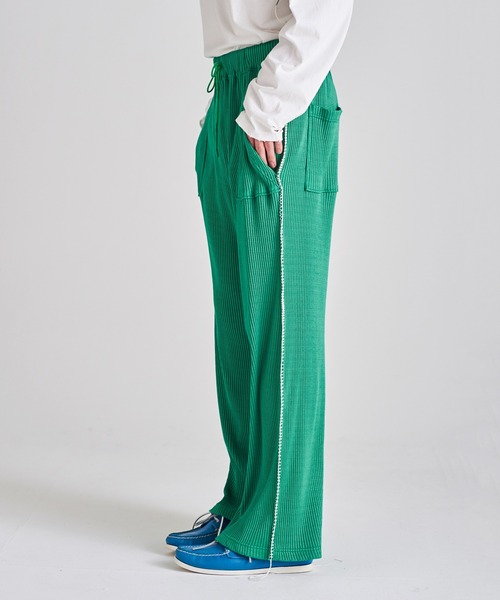 ability（アビリティ）の「DISCOVERED ディスカバード / 凸凹RIB PANTS セットアップリブパンツ / DC-SS23-PT-08（その他パンツ・メンズ・グリーン/ブラック・3/1）」の17枚目の写真