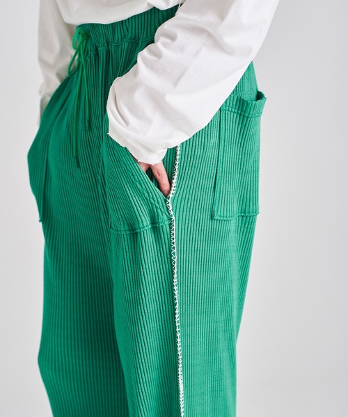 ability（アビリティ）の「DISCOVERED ディスカバード / 凸凹RIB PANTS セットアップリブパンツ / DC-SS23-PT-08（その他パンツ・メンズ・グリーン/ブラック・3/1）」の19枚目の写真