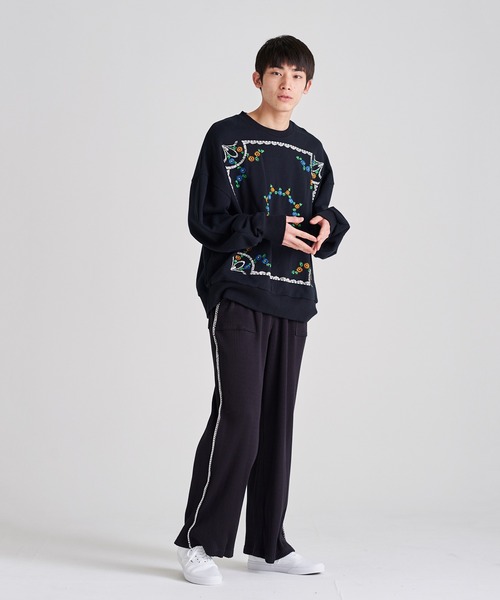 ability（アビリティ）の「DISCOVERED ディスカバード / 凸凹RIB PANTS セットアップリブパンツ / DC-SS23-PT-08（その他パンツ・メンズ・グリーン/ブラック・3/1）」の20枚目の写真