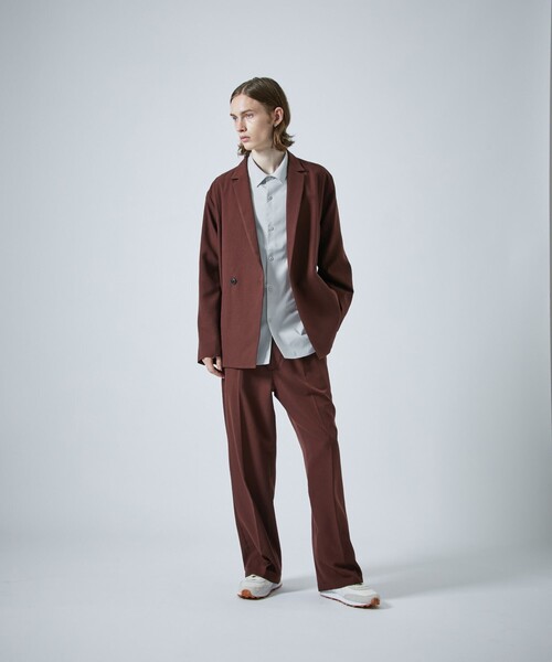 CITY TOKYO(シティトウキョウ)の「LANATECストレートワイドパンツ(スラックス・メンズ・ブラック/ブラウン/グリーン/グレイッシュベージュ・1/2/3)」の21枚目の写真
