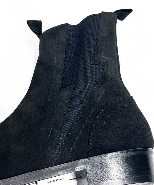 DIET BUTCHER(ダイエットブッチャー)の「(完全受注生産) DIET BUTCHER Lightning side gore boots collaboration with KIDS LOVE GAITE(ブーツ・メンズ・ブラック・25.5/28.5/27.5/26.5)」の7枚目の写真