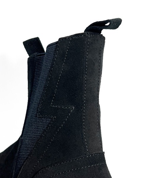 DIET BUTCHER(ダイエットブッチャー)の「(完全受注生産) DIET BUTCHER Lightning side gore boots collaboration with KIDS LOVE GAITE(ブーツ・メンズ・ブラック・25.5/28.5/27.5/26.5)」の6枚目の写真