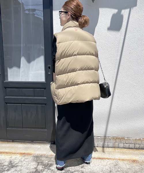 Spick & Span（スピックアンドスパン）の「≪追加≫ヘンリーネックリブニットワンピース（ワンピース・レディース・ネイビー/ブラック/ベージュ/カーキ・FREE）」の18枚目の写真