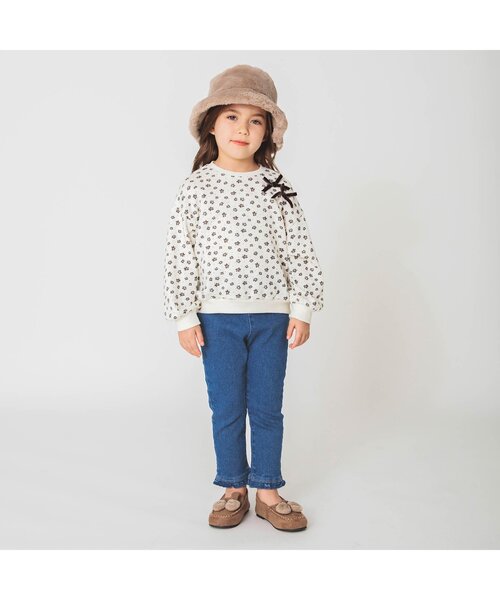 apres les cours（アプレレクール）の「WEB限定 裾フリルパンツ（その他パンツ・キッズ・ピンク/インディゴブルー・100/110/120/130/140）」の12枚目の写真