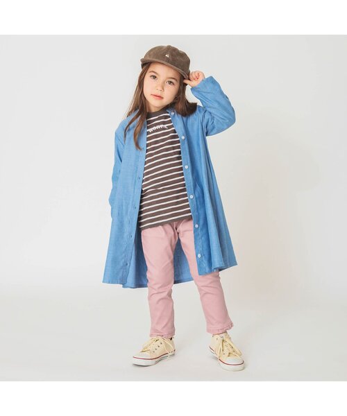 apres les cours（アプレレクール）の「WEB限定 裾フリルパンツ（その他パンツ・キッズ・ピンク/インディゴブルー・100/110/120/130/140）」の5枚目の写真