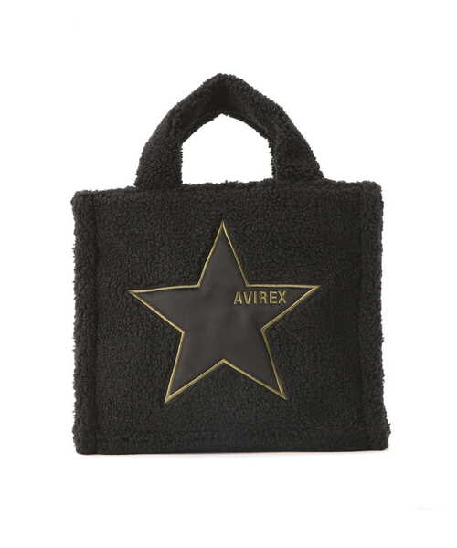 AVIREX（アヴィレックス）の「≪直営店限定≫BOA STAR MINI TOTE BAG/ ボアスターミニトートバッグ（トートバッグ・レディース・ブラック/ベージュ系その他/チャコール/ホワイト系2/カーキ系2・F）」の6枚目の写真